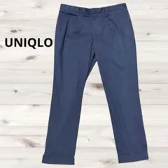 ユニクロ クロップドパンツ ネイビー 64cm ストレッチ アンクル丈のサムネイル