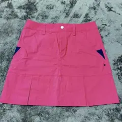美品　アディダスゴルフスカートピンクM
