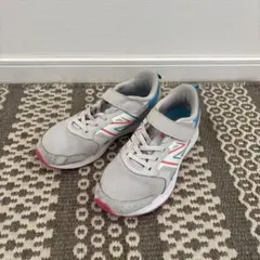 New Balance キッズ スニーカー グレー/ピンク　21㎝