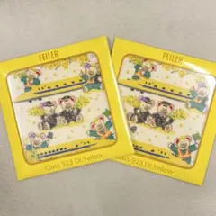 【新品未開封】フェイラー ドクターイエロー コラボハンカチ2枚セット
