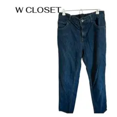 B12 W CLOSET デニムパンツ ウエストゴム　ストレート　ワイドのサムネイル