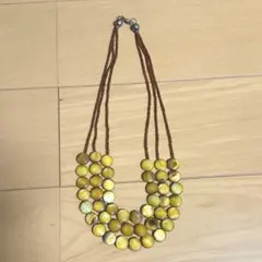 ネックレス　カジュアル　エスニック　ビーズ