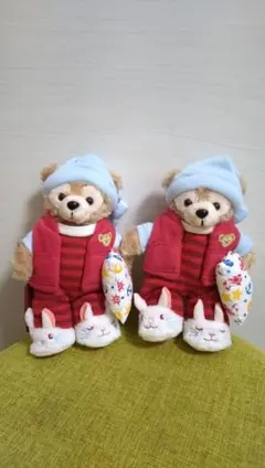 ダッフィーパジャマぬいぐるみバッジ（おまけ付き）