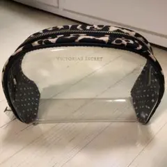 ヴィクトリアシークレット購入クリアポーチ豹柄✖️ドット