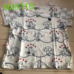 〠1103☆ DOUBLE.B ダブルB ミキハウス　シャツ　マリンプリント