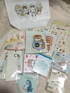 モフサンド 文房具セット メモ帳 シール キーホルダー バッグ