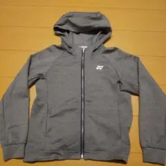 YONEX フード付きジップアップ M グレー