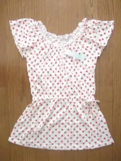 新品未使用 ナイスクラップ Nice Claup チュニック ワンピース 白&赤