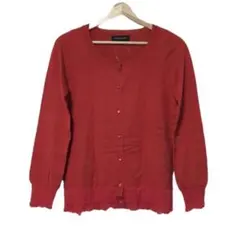 JILL STUART 赤 Mサイズ 長袖カーディガン A2