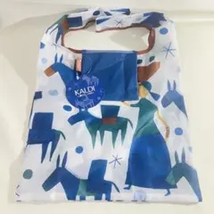 KALDI エコバッグ　Helpers ブルー　カルディ　ノベルティ