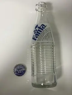 판타 빈 병 골동품 쇼와 레트로 fanta 잡화 유리 뚜껑 포함