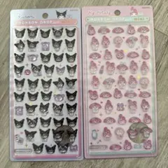 ボンボンドロップミニ シール　クロミ　マイメロディ