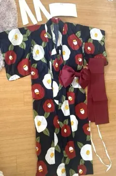 マールマール ベビー 浴衣 赤地 花柄 セパレートタイプ | Mercari