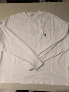 U.S. POLO ASSN. ロンT　白