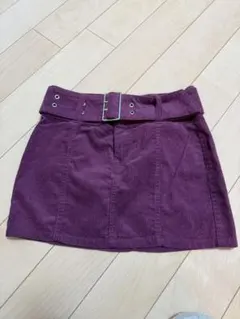 H&M パープル コーデュロイ スカート EUR 42