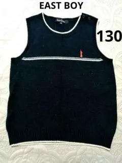EASTBOY ニットベスト 130cm ネイビー