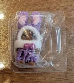 【匿名】 シルバニア くじ カラフルウサギ 紫 ブラウンウサギ