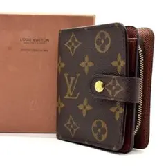 う*☆様 良品✨️　ルイヴィトン 二つ折り財布 モノグラム ラウンドファスナー