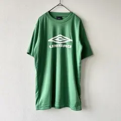 【匿名配送】UMBRO アンブロ ロゴTシャツ グリーン 半袖 Mのサムネイル