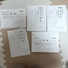 ㉓A サピックス　SAPIX 3年 年間テスト　一年分　書き込み処理済み美品❣️ ㉑ひ サピックス SAPIX 3月度入室・組分けテスト 現3年新4年 - メルカリ
