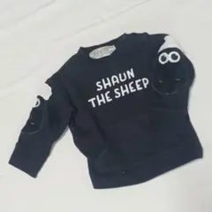 ベビー服 SHAUN THE SHEEP ブラック トレーナー 80cm
