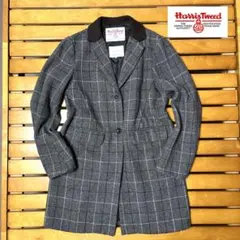 HARRIS TWEED ハリスツイード　 ロングコート　M グレー　灰