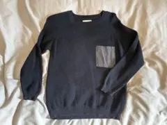 ZARA キッズ 152cm ダークネイビー ニットセーター