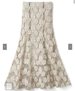 GRL グレイル 花柄レースマーメイドスカート