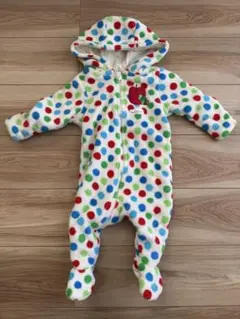 はらぺこあおむし 水玉ロンパース 80