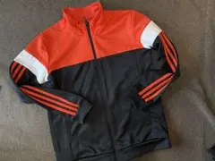 adidas ジャージ オレンジ 黒 160