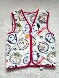 【新品未使用】SNOOPY スヌーピー フリースボアフリースベスト スリーパー