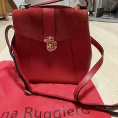 Gaetana Ruggieroレッド本革バックのサムネイル