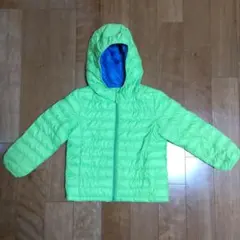UNIQLO KIDS ダウンパーカー 110 蛍光 黄緑