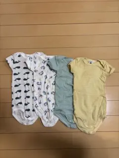 プチバトー 半袖 ボディスーツ 肌着