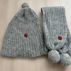 エヴァ厶エヴァ ニット帽 マフラー