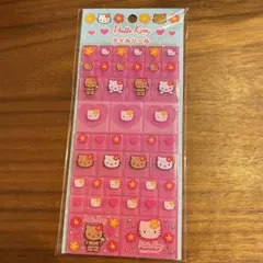 新品　キティ　タイルシール　日焼け　ハイビスカス