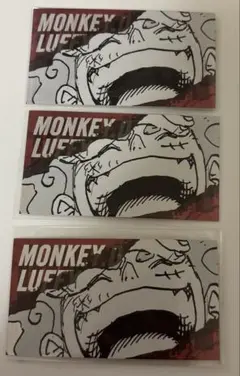 ONE PIECE キャラクターズ コレクションカード ルフィ 3セット