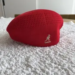 KANGOL 赤 メッシュハンチング