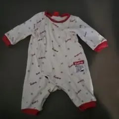 ミニーボー ドット柄ロンパース 80