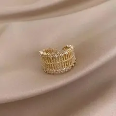 X288 リング レディース 指輪 ハワイアンジュエリー ゴールド フリーサイズ