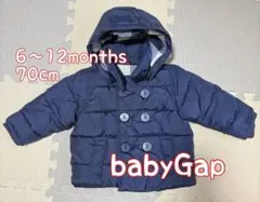 【美品】babyGap ベビーギャップ 中綿アウター 70cm イカリボタン