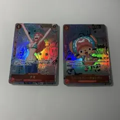 원피스 カード ナミ チョッパー ディスプレイカード 2枚 コミパラ