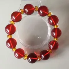 赤琥珀ブレスレット