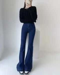 デニム　フレア　X S