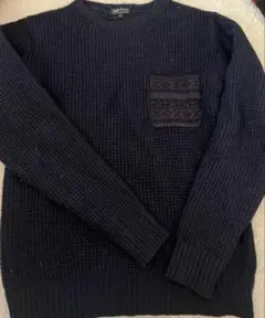 BEAMS HEART ネイビー M ニットセーターのサムネイル