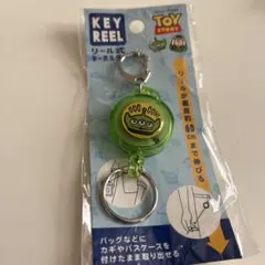 新品　ディズニー　トイストーリー　リトルグリーンメン　リールキーホルダー