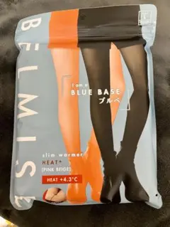 BELMISEスリムウォーマー　ヒート＋　裏起毛タイツ　ブルベ　Lサイズ