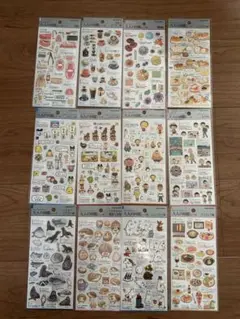 大人の図鑑シール　12セット 食べ物・キャラクター