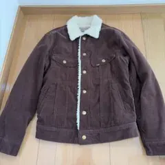 Lee コーデュロイジャケット ボア襟 ブラウン