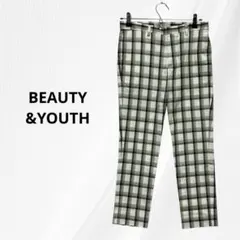 BEAUTY&YOUTH ユナイテッドアローズ チェック ストレートパンツ S